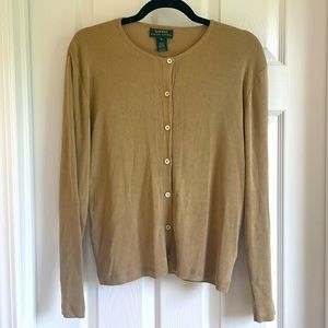 Ralph Lauren silk cardigan XL